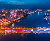 孝感樂山“夜游三江”